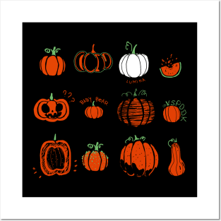 Pumpkin Halloween Collection Design for a Halloween Fan Posters and Art